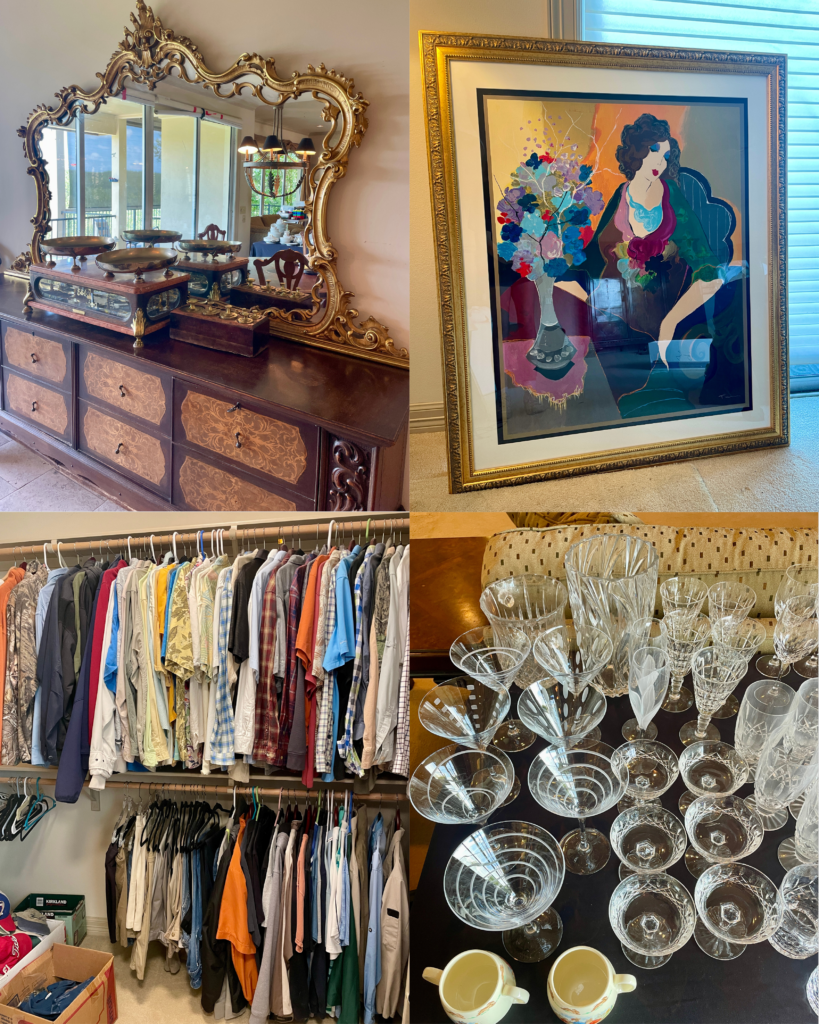 Blue Moon Estate Sale in River Place – wall art, vintage furniture, decor + more!