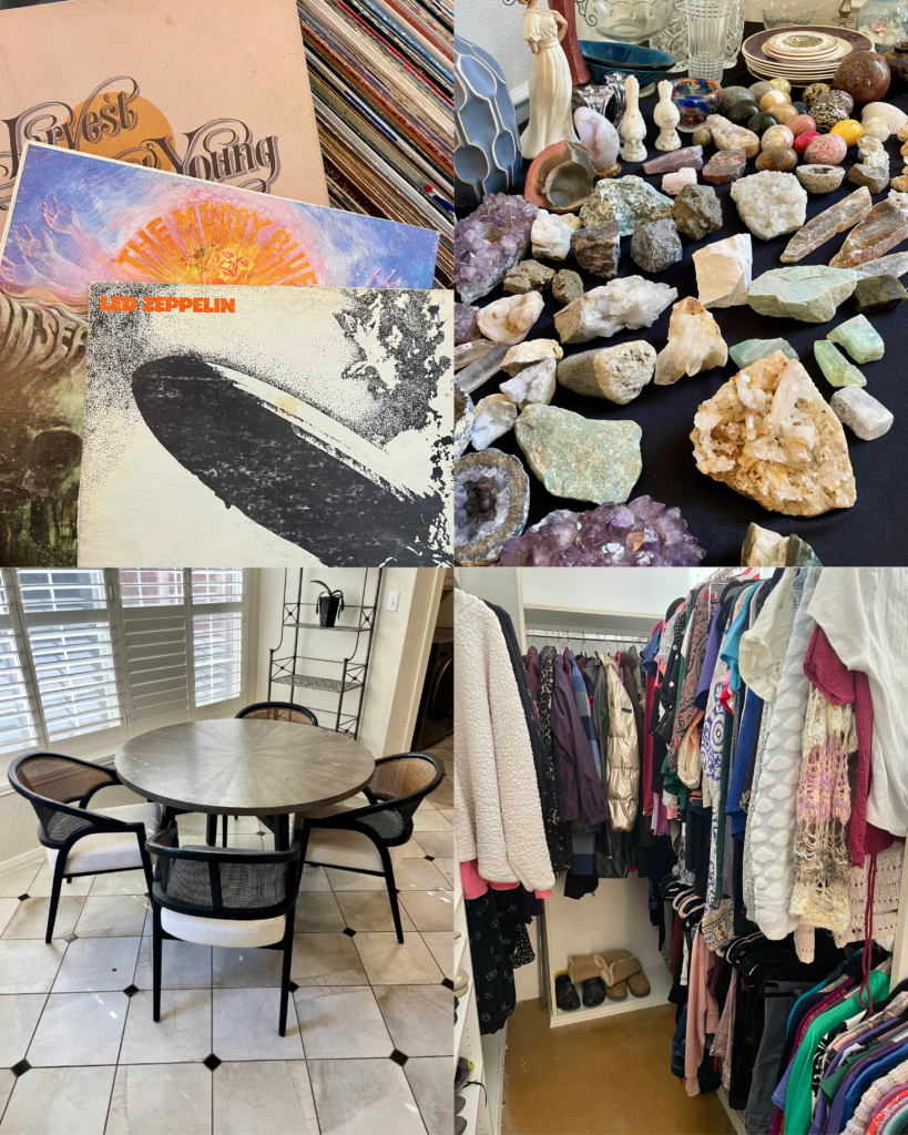Blue Moon Estate Sale in River Place – records, women’s fashion, furniture + more!