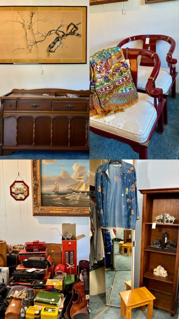 Blue Moon Estate Sale in Westlake with decor, art, books, women’s fashion, furniture, and more!