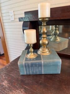 Brass-Candlesticks-And-Book