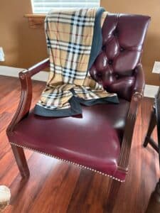 Burgundy-Leather-Armchair