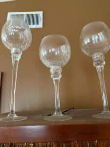Crackle-Glass-Candle-Holders