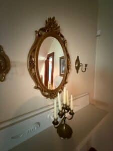 Gilt-Oval-Mirror