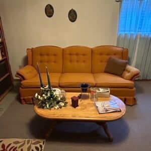 Vintage-Tufted-Wingback-Armchair-with-Ruffled-Skirt-2