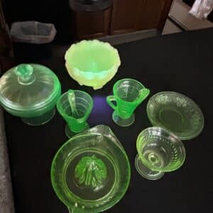 Vintage-Uranium-Glass-Collection-Assorted-Patterns-2