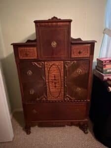 Antique-Art-Deco-Waterfall-Highboy-Dresser-with-Mirror