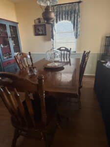 Tell-City-Solid-Maple-Spindle-Back-Dining-Set