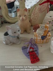 Assorted-Ceramic-Cat-Figurines-including-Lenox-and-Beswick-styles-sixth-image