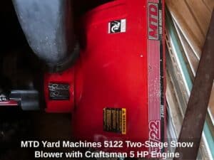 MTD-Yard-Machines-Two-Stage-Snow-Blower-with-Craftsman-HP-Engine-third-image