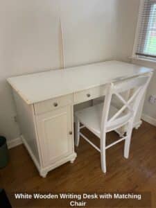 White-Wooden-Writing-Desk-with-Matching-Chair