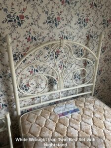 White-Wrought-Iron-Twin-Bed-Set-with-Nightstand