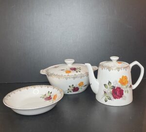Alfred-Meakin-Rose-Duet-Dinnerware-Vtg