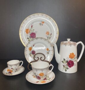 Alfred-Meakin-Rose-Duet-Dinnerware-Vtg-B