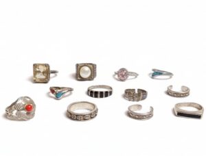Assorted-Sterling-Silver-Rings-with-Semi-Precious-and-Natural-Stones