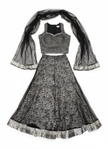 Black-and-Silver-Sequined-Lehenga-Choli-Set-with-Dupatta