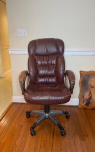 Brown-Faux-Leather-Executive-Office-Chair