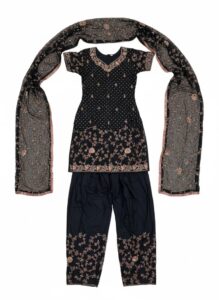 Embellished-Black-Georgette-Sharara-Suit-with-Dupatta