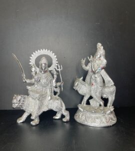 Hindu-Deities-Statues-Durga-and-Krishna