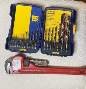 Irwin-Pro-Bit-Pack-Drill-Bit-Set-and-Olympia-Pipe-Wrench