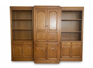 Pennsylvania-House-Oak-Wall-Unit-Cabinet-Book-Shelves-second-image