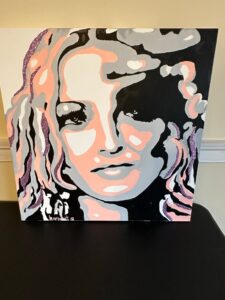 Pop-Art-Portrait-Painting-with-Glitter-Accents
