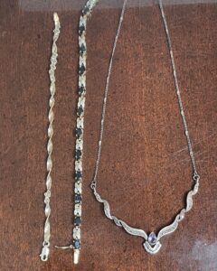 Sterling-Silver-Marcasite-Necklace-and-Sterling-Bracelets