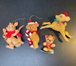 Vintage-flocked-Christmas-ornaments