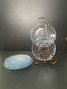 Anchor-Hocking-Bubble-Glass-Dessert-Plates