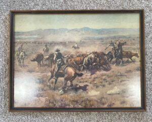 Charles-Marion-Russell-The-Stampede-Print
