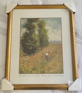 Claude-Monet-Meadow-with-Poplars-Framed-Print