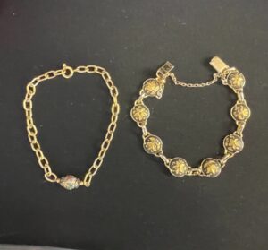 Cloisonn-Damascene-bracelets-vintage