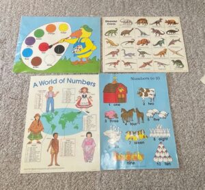 Educational-Posters-Numbers-World-Cultures-Colors-and-Dinosaurs