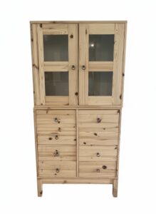IKEA-HEMNES-Glass-Door-Cabinet-with-Drawers