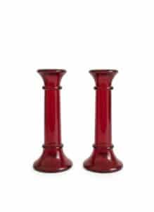 Indiana-Glass-Ruby-Red-Candle-lite-Candlesticks-