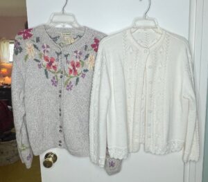 L.L.Bean-Floral-Knit-Cardigan