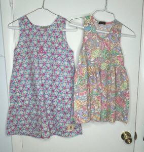 LL-Bean-Dress-and-Easter-Egg-Print-Dresses-Vtg