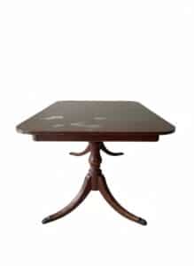 Mahogany-Duncan-Phyfe-Style-Pedestal-Dining-Table