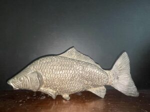 Modello-Depositato-Silver-Plated-Koi-Fish-Figurine