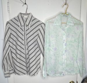 The-Villager-Floral-Blouse-and-Casual-Corner-Striped-Blouse