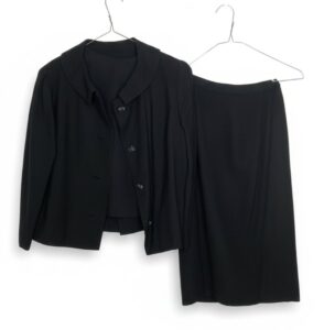 Vintage-Black-Wool-Suit-Jacket-and-Skirt