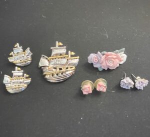 Vintage-Brooch-Earring-Sets