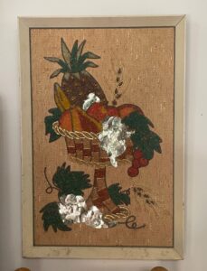 Vintage-Textured-Fruit-Basket-Wall-Art-with-Sequins