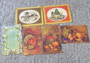 Vintage-Thanksgiving-and-Christmas-Postcards-with-First-Thanksgiving-Poem