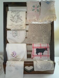 Vintage-linen-racks-linens