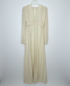 Vintage-s-Floral-Stripe-Maxi-Dress