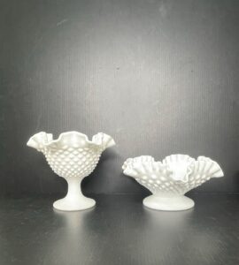 Vtg-Hobnail-Milk-Glass