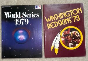 World-Series-Official-Program-and-Washington-Redskins-Program
