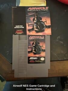 Airwolf-NES-Game-Cartridge-and-Instructions-1