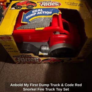 Anbold-My-First-Dump-Truck-Code-Red-Snorkel-Fire-Truck-Toy-Set-1