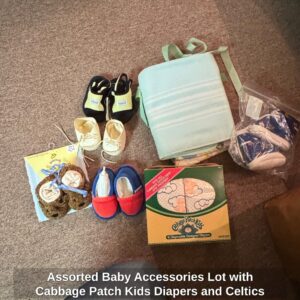 Assorted-Baby-Accessories-Lot-with-Cabbage-Patch-Kids-Diapers-and-Celtics-Cap-1